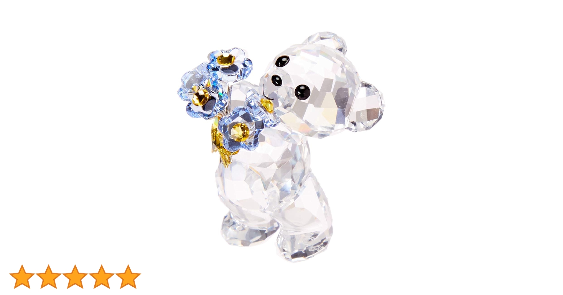 スワロフスキー Krisベア Forget-me-not 置物　|2821|☆ Swarovski Kris Bear Forget-Me-Not | Swarovski Crystals